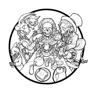 Community Drawing Project: Endless Tea party