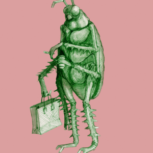 Framed The Roach (on Pink, Blue, Orange)