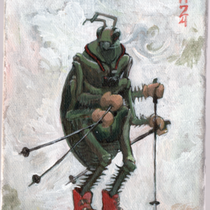 Roach on Skis