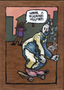 Scumby tears up the skatepark