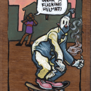 Scumby tears up the skatepark
